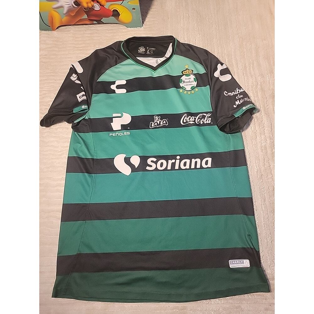 Charly Club Santos Laguna Soccer Futbol Jersey Size Mens Size Large Adult